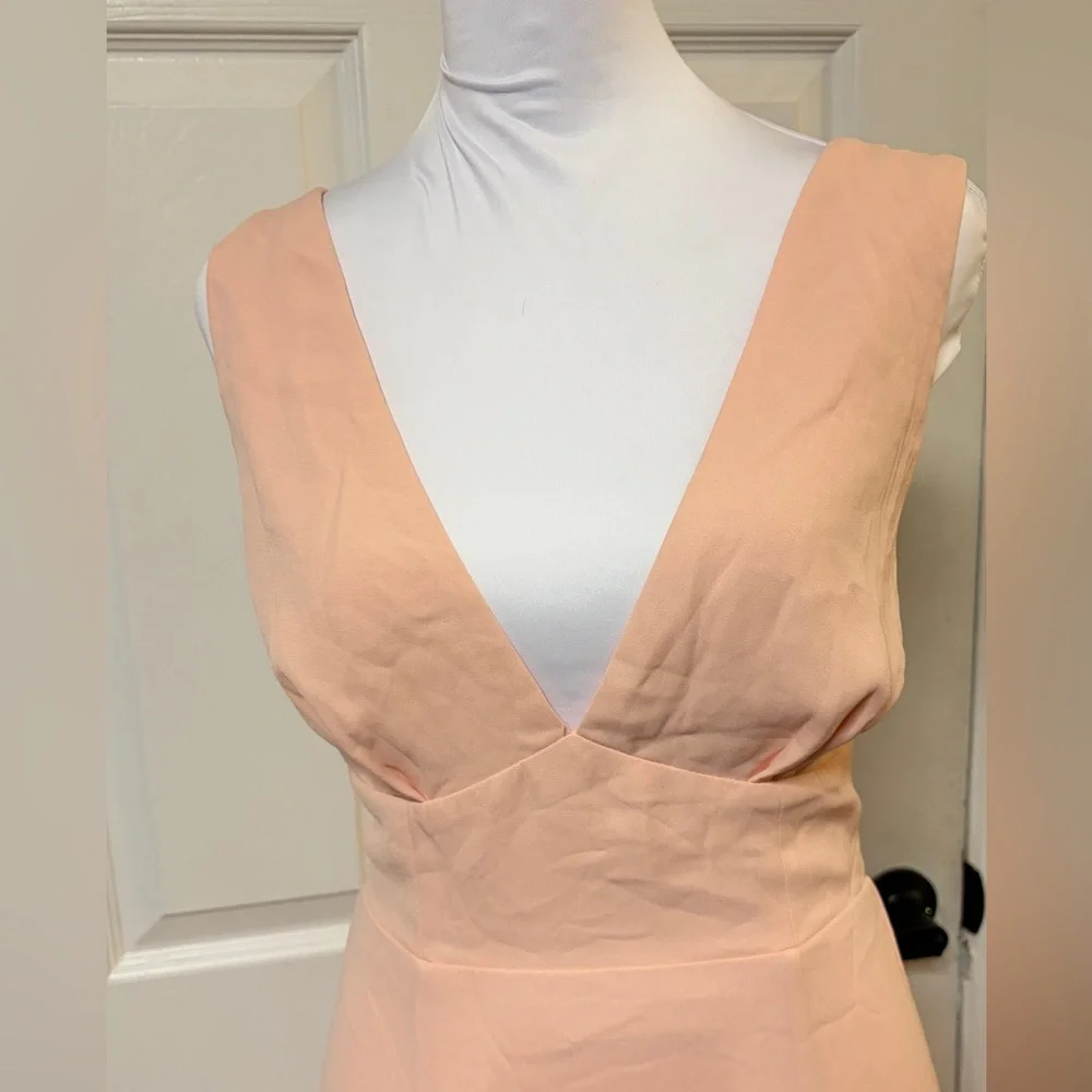 Fame and Partners Blush Pink V-Neck Maxi Skirt - Picture 2 of 9